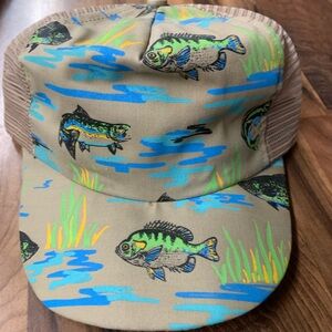 Vintage Carhartt Centennial 1889-1989 Fishing Fish Trucker Hat Mesh Snapback USA